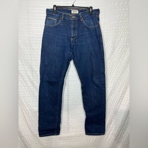 Taylor Stitch Men’s Dark Blue Straight Leg Button fly Jeans Size 31x31